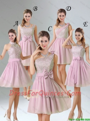 2016 Summer A Line Lace Junior Dresses with Hand Made Flower