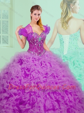 New Style Sweetheart Sweet 16 Dresses with Beading and Ruffles