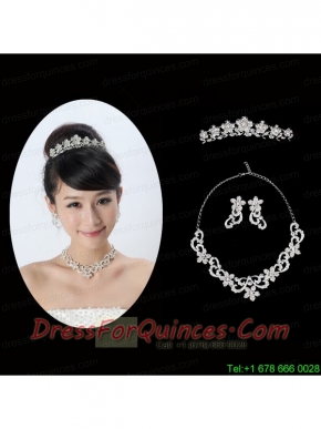 Spring Flowers Alloy/Rhinestones Ladies' Jewelry Sets