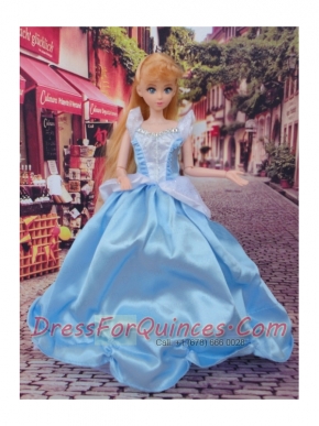 Cute Baby Blue Beading Made to Fit the Barbie Doll