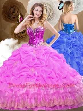 Best Ball Gown Sweet 16 Dresses with Beading and Pick Ups