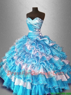 Ball Gown Beautiful Sweet 16 Dresses with Beading and Ruffles