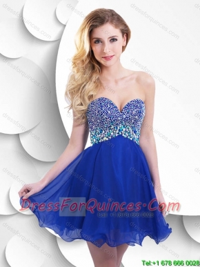 Hot Sale Short Prom Dresses with Beading for 2016
