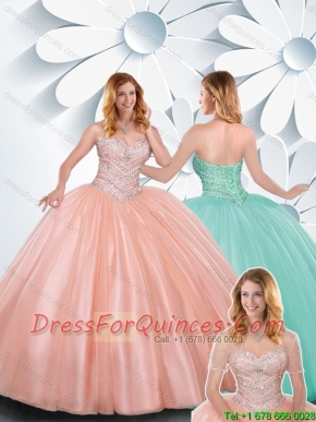 Fashionable Ball Gown Sweetheart Quinceanera Dresses with Beading