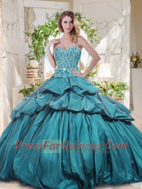 The Most Popular Really Puffy Cheap Quinceanera Gown with Beading and Pick Ups