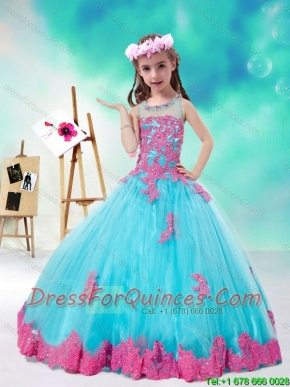 Cheap Scoop Multi Color Mini  Quinceanera Dresses with Appliques