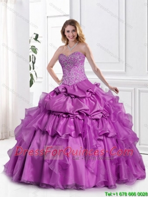 New Style Appliques and Beaded Quinceanera Gowns with Sweetheart