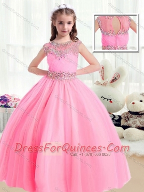 Sweet Ball Gown Cap Sleeves Mini Quinceanera Dresses with Beading