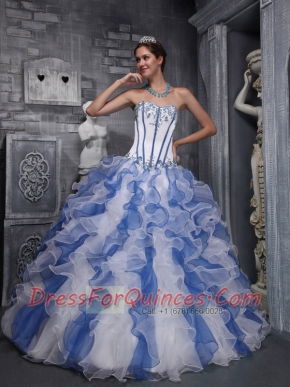 Sweet Ball Gown Sweetheart Pretty Quinceanera Dresses with Taffeta and Organza Appliques Colorful