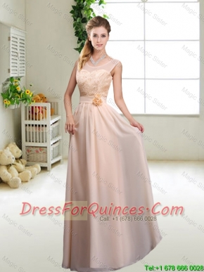 Beautiful Hand Made Flowers Junior Dresses with Column