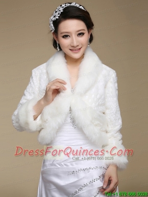 Brand New Long Sleeves Faux Fur Wraps for 2015