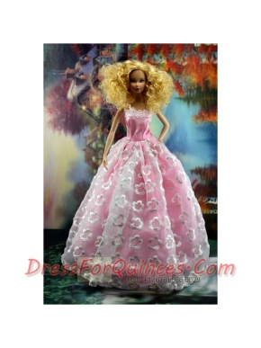 New Embroidery and A-line For Barbie Doll Dress