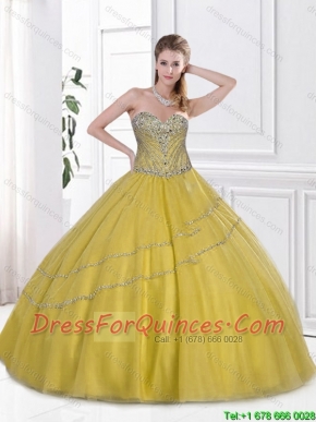 Latest Beaded Quinceanera Dresses with Sweetheart