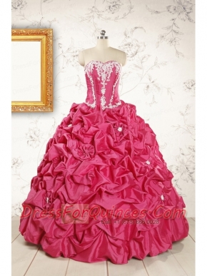 Cheap Ball Gown Sweetheart Quinceanera Dresses with Appliques