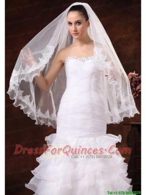 Lace Tulle Graceful Bridal Veils For Wedding