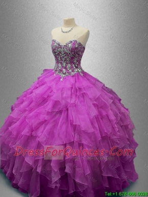 Discount Ball Gown Sweet 16 Dresses with Beading and Ruffles