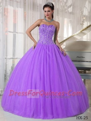 2014 Laverder Ball Gown Sweetheart Floor-length Cheap Quinceanera Dresses