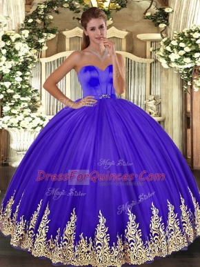 Beauteous Lavender Sleeveless Appliques Floor Length Vestidos de Quinceanera