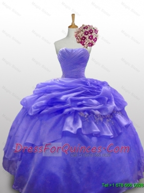 Cute Beaded and Paillette Quinceanera Dresses with Ruffled Layers for 2015