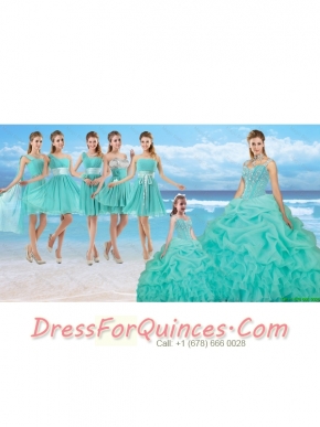 Perfect Beaded Quinceanera Dresses and Cheap Short Dama Dresses and New Turquoise Little Girl Dresses