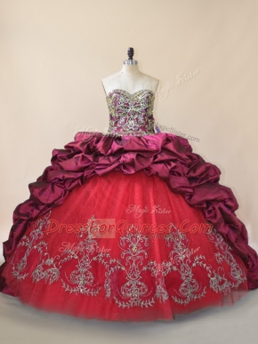 High End Fuchsia Quinceanera Gowns Sweetheart Sleeveless Brush Train Lace Up