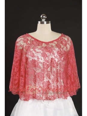 Fashionable Beading Lace Red Wraps for 2015