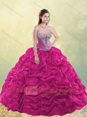 Classical Gorgeous Really Puffy Beaded and Bubble Quinceanera Dress in Taffeta