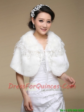 2015 Most Popular Faux Fur White Wraps