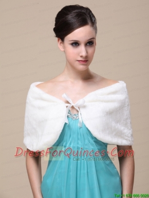 Luxurious Faux Fur Special Occasion / Wedding Shawl On Sale