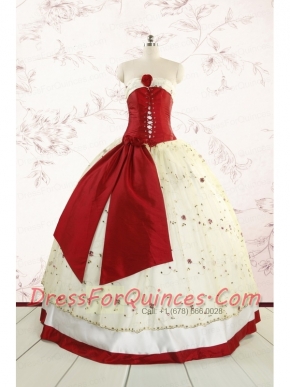Most Popular Multi Color Quinceanera Gowns with Appliques and Bowknots
