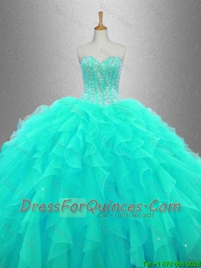 Ball Gown Discount Sweet 16 Dresses with Beading and Ruffles