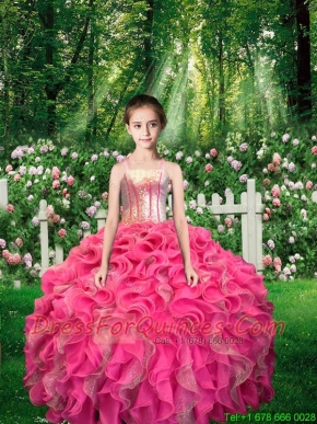 Comfortable Sequined and Ruffles Mini  Quinceanera Dresses with Straps