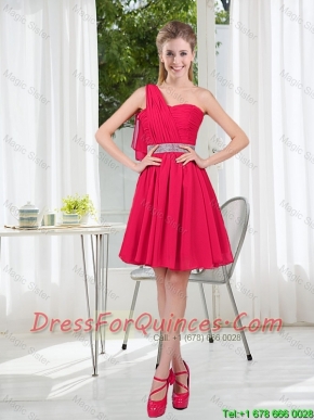 Elegant One Shoulder Short Prom Dresses for Wedding Party