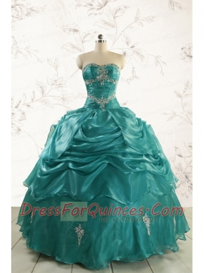 2015 Pretty Sweet 16 Dresses with Appliques