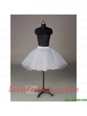 Most Popular Organza Ball Gown Mini-Length Petticoat in White