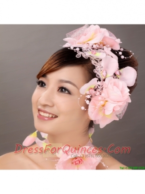 Lovely Taffeta Hand Made Flowers Beading Lace Fascinators