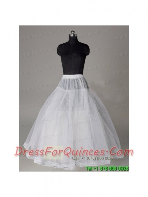 Lace Edge Ball Gown Organza Floor-length Wedding Petticoat