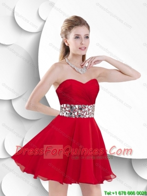 Gorgeous Sweetheart Prom Gowns with Beading and Ruching