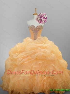 2015 Luxurious Sweetheart Quinceanera Dresses with Ruffled Layers