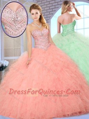 Wonderful Ball Gown Quinceanera Dresses with Beading and Ruffles