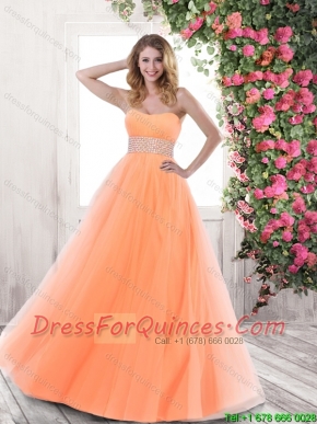 2016 Beautiful Spring A Line Sweetheart Prom Gowns with Beading