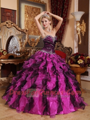 Colourful Quinceanera Dress Sweetheart With Beading and Ruffles In New Styles