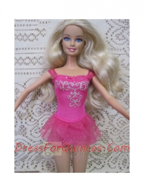 Sexy Short Handmade Mini-length Embroidery With Beading Party Dress For Barbie Doll