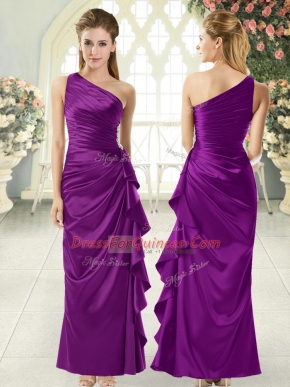 Enchanting Sleeveless Ruffles Side Zipper Prom Evening Gown