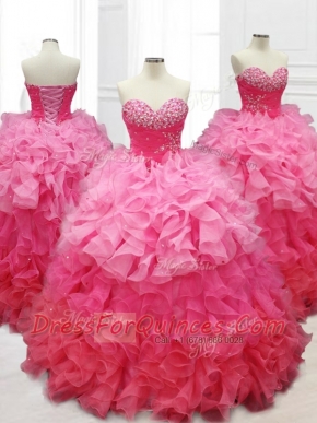 Beautiful Ball Gown Quinceanera Dresses with Beading and Ruffles