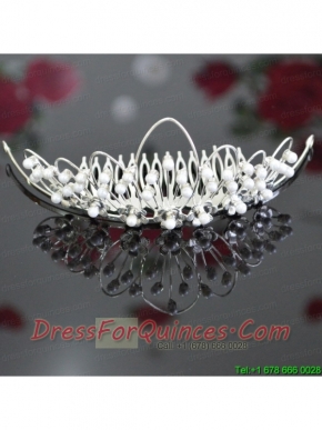 Imitation Pearls Decorate Beautiful Tiara