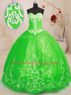 Classical Floor Length Lace Up 15th Birthday Dress for Military Ball and Sweet 16 and Quinceanera with Beading and Appliques