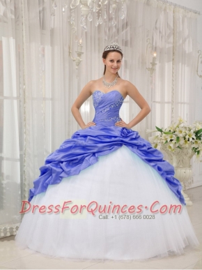 Lovely Beading Sweetheart Floor-length In Colourful Quinceanera Dress In 2013