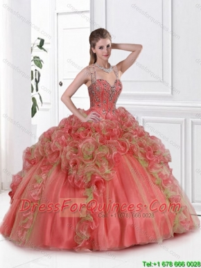 Hot Sale Multi Color 2016 Quinceanera Dresses with Beading