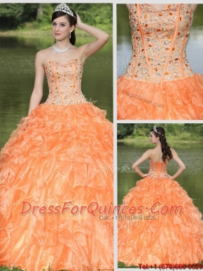 Classical Beading and Ruffles Layered Quinceanera Gowns